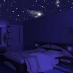 Эффект звездное небо на потолке в спальне